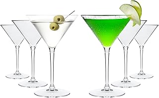 Martinigläser aus Plastik, 6 Stück, 25cl, wiederverwendbar, spülmaschinenfest, unzerbrechlich,…