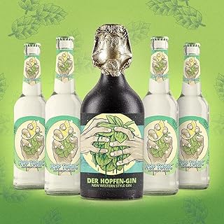 Hertl Gin Tonic Set aus Franken | Vier Flaschen feinstes Hop Tonic in Kombination mit herrlichen …