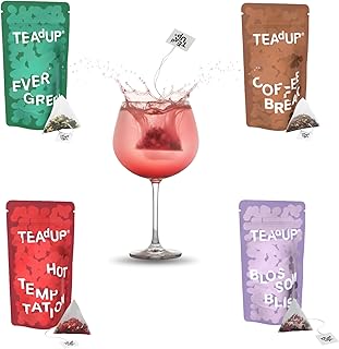 TEAdUP® Gin Botanicals Geschenkset Gin Liebhaber – 20 BoozyBags für Gin & Tonic – 4 Sorten …