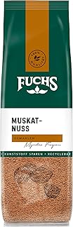 Fuchs Gewürze – Muskatnuss gemahlen im recyclebaren Nachfüllbeutel – 50 g