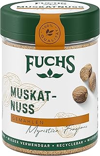 Fuchs Gewürze – Muskatnuss gemahlen – verfeinert Kartoffelgerichte aller Art oder Desserts – nat…