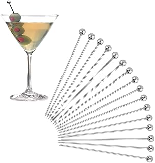 Edelstahl Cocktailspieße Cocktail Pick Cocktail Stick aus Edelstahl Wiederverwendbare Cocktail F…
