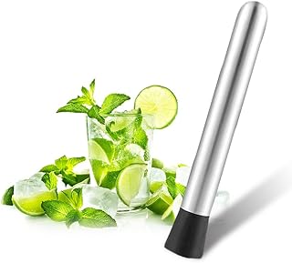 Cocktail Stößel – Cocktail Zubehör Stampfer,Edelstahl Ice Crusher Breaker, stössel für Cockt…