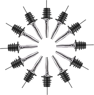 12 Stück Edelstahl Flaschenausgießer，Spirituosen-Ausgießer dosierer Weinausgießer für Wein…