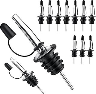 Pafusen 12 Pack Flaschen Ausgießer, Liquor konische Ausgießers Edelstahl-klassische Flaschenges…