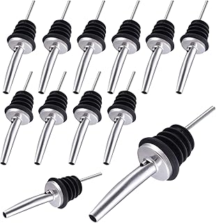 pangutheos 12 Stück Flaschenausgießer, Edelstahl Ausgießer Spirituosen, Ausgießer für ölfla…