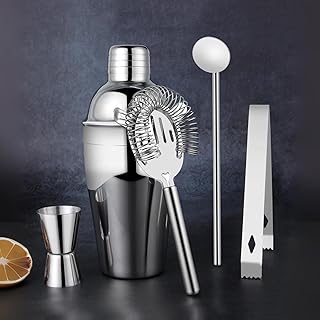 Cocktail-Shaker-Set, Barkeeper-Set, 5 Stück, 550 ml, professionelles Bar-Werkzeug