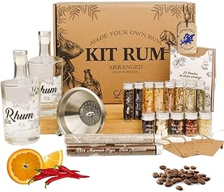 L&G® – Rum Infusionsset | Perfektes Set für einzigartige Cocktails und DIY-Rumkreationen | Ge…