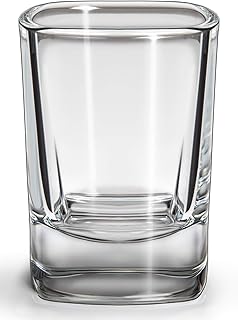 (12 Stück) Schnapsgläser 4cl VIVA Shotgläser Set quadratische Form – Spülmaschinenfest