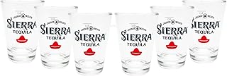 Sierra Tequila Shotglas Shotgläser Glas Gläser 2 und 4cl geeicht – 6er Set
