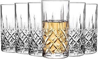 Highball Gläser Collins Tall Beverage Set von 6, 423 ml Tassen Glaswaren für Getränke, Wasser,…