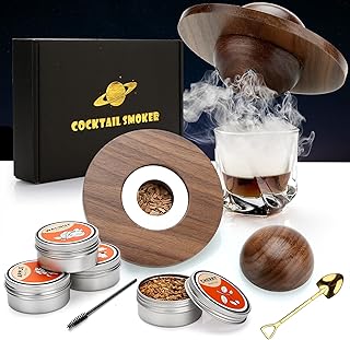 Cocktail Smoker Kit, Whiskey Smoker Kit mit 4 Holzchips, Vatertagsgeschenk, Old Fashioned Whiskey…