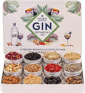 12 Premium Gin Botanicals DIY Gin-Set. Gin-Gewürz-Geschenk