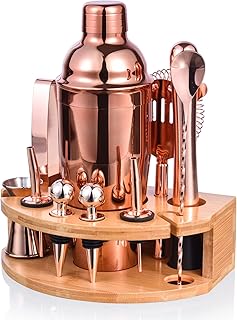 Cocktail Shaker Set,Esmula 750ML 12 Teiliges Edelstahl Barkeeper Kit Geschenk für Männer, Fraue…