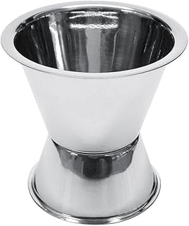 Fackelmann Cocktailmaß, Messbecher für Spirituosen, Barmaß aus Edelstahl (Farbe: Silber), Meng…