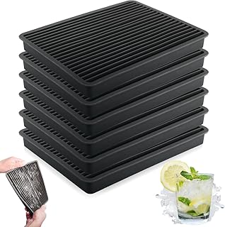 Stimo 6er Set Eiswürfelform für Crushed Ice Eiswürfel Eiswürfelschalen Ice Behälter für Coc…