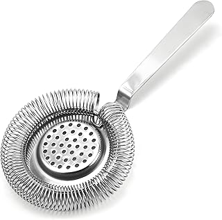 Cocktail Strainer, Barsieb, 21CM Cocktail Edelstahl-Bar-Sieb, Barsieb aus Edelstahl, Barkeeper Si…