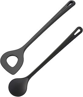 Westmark Spitzlochlöffel + Rühr-/Kochlöffel-Set, 2tlg., Hochhitzebeständig bis 270 °C, Kunst…