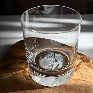 contento | Whisky-Glas personalisiert – FOTO‑Gravur im Glasboden – eigenes Bild im Boden ge…