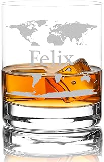 polar-effekt Whiskyglas mit Gravur, hochwertiges Whiskey Tumbler Glas graviert mit Name – Motiv W…