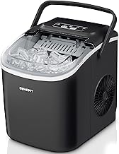EUHOMY Eiswürfelmaschine Klein, 12KG Eiswürfelbereiter Ice Maker, 9 Würfel in 6 Minuten fertig…