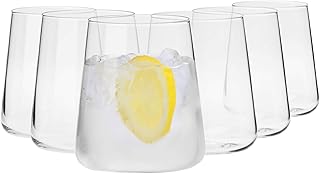 Krosno Gin-Gläser Wassergläser Weißweingläser Trinkgläser | Set von 6 | 430 ML | Avant-Garde…