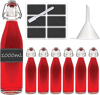 Bügelflasche Bügelverschlussflasche leere Glasflasche mit Bügelverschluss Weinflasche Schnapsf…