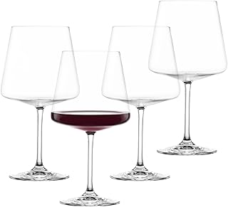 SCHOTT ZWIESEL Burgunder Rotweinglas MioVino (4er-Set), moderne Weingläser für Burgunder und Sp…