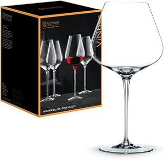 Nachtmann 4-teiliges Rotweingläser Set, 840 ml, ViNova, 98072, Burgunder Weingläser aus Kristal…