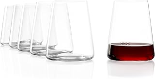 Stölzle Lausitz Rotweinbecher Power 6er-Set 520ml – Moderne Weingläser ohne Stiel für maxima…