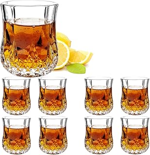 60 ml Schnapsgläser, bleifreies Glas, klares Schnapsglas mit schwerem Boden (8 Stück)