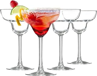 alpina Margarita Gläser Set 4 Stück – Cocktailgläser für Margarita Und Exotische Getränke – …