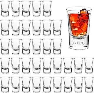 36 Stück Shotgläser 3,5cl/35ml, Schnapsgläser Glas, Shot Gläser, Kurze Gläser, Pinchengläse…