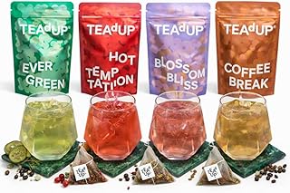 TEAdUP® Gin Botanicals Geschenkset – 20 BoozyBags für Gin & Tonic & Vodka – 4 Sorten (Gurke…