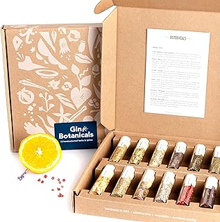 DO YOUR GIN BOTANICALS | Gin Gewürz Set | 12 Botanicals | Gin-Cocktails | Geschenkset für Männ…