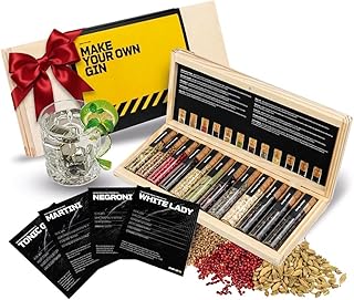 DIBYS Gin-Gewürze-Set Mini | 12 Gin Botanicals für Gin Tonic & Cocktail | Mit 4 Rezept-Karten, …