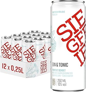 Siegfried Gin & Tonic | Premium Longdrink mit perfekt abgestimmtem Tonic Water | Ready-to-Drink |…