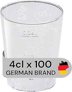 Schnapsbecher Made in Germany | Eichstrich 2cl / 4cl | Shotbecher Plastikbecher Einwegbecher aus …