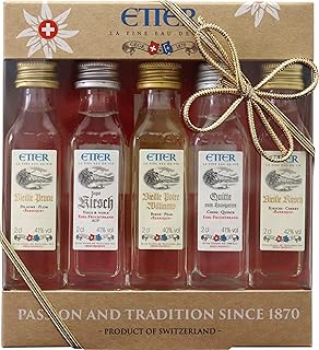 Etter Miniaturen Box Geschenkset 5 Schweizer Obstbrände (1 x 0.1 l)