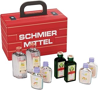 Schmiermittel Alkohol-Geschenk für Männer und Frauen, Geschenkidee im Werkzeugkoffer, 8 Spiritu…