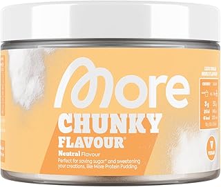 MORE Chunky Flavour, Geschmacksneutral, 150 g, vegan, Geschmackspulver zum Süßen, ohne viel Zuc…