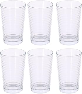 alpina Wassergläser – Trinkgläser Set – Gläser Set 6 Teilig – Spülmaschinenfest – 220 ml, Weiß