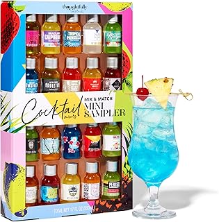 Thoughtfully Cocktail-Mix Set – Geschenkset mit 20 verschiedenen Sirup-Aromen zum Mischen für …