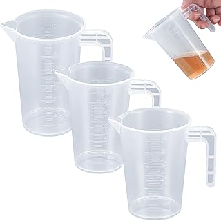 3 Stk Messbecher Set, 50ml 100ml 250ml Präzision mit Waage, Messbecher Dosierhilfe für Waschmit…