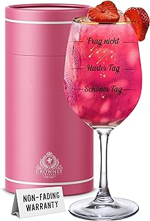 Lustiges Weinglas mit Spruch Frag Nicht, Harter Tag, Schöner Tag! Personalisierte Geschenke Frau…