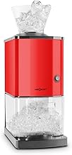 OneConcept Crushed Ice Maschine, Schneller Crushed Ice Maker mit Auffangschale, Eiscrusher Elektr…