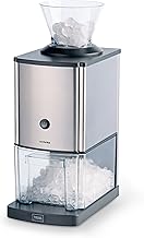 Trebs 21114 Eiscrusher im Edelstahl-Design, 1 kg Eis pro Minute, Kapazität 3 Liter, ideal für S…