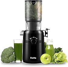 Fretta Entsafter,Slow Juicer mit 108MM Breite und Größere Fütterungsröhre,Füllvolumen für g…