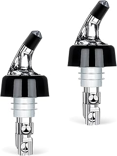 2 Stück 30 ml Likörausgießer mit Stahlkugel, automatisch gemessener Flaschenausgießer, multif…