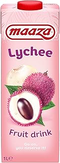 Maaza Lychee Fruit Drink, Litschi Fruchtsaft zum Genießen, 6x1l